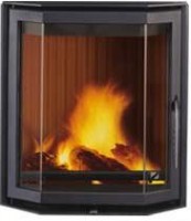 LEDA LAVA N , prizmatické presklenie,liatinové dvierka